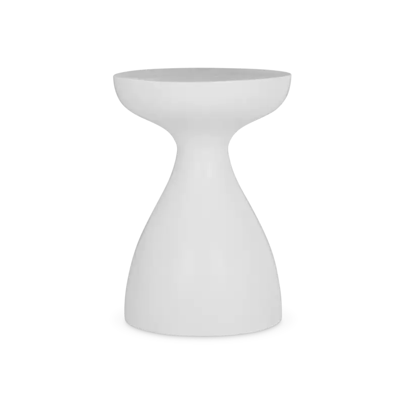 Dernier Modèle Neige – Table d'appoint ronde