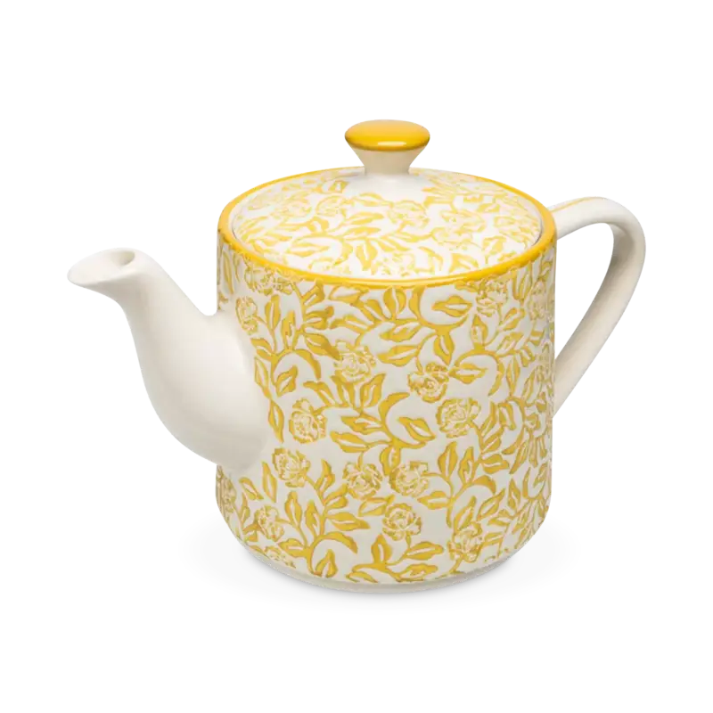 Produit De Marque Rustic – théière en grès avec motif fleuri
