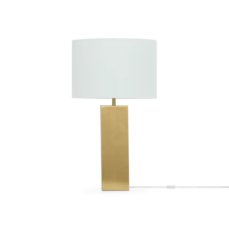 Toyo – lampe de table avec base rectangulaire dorée Super Prix