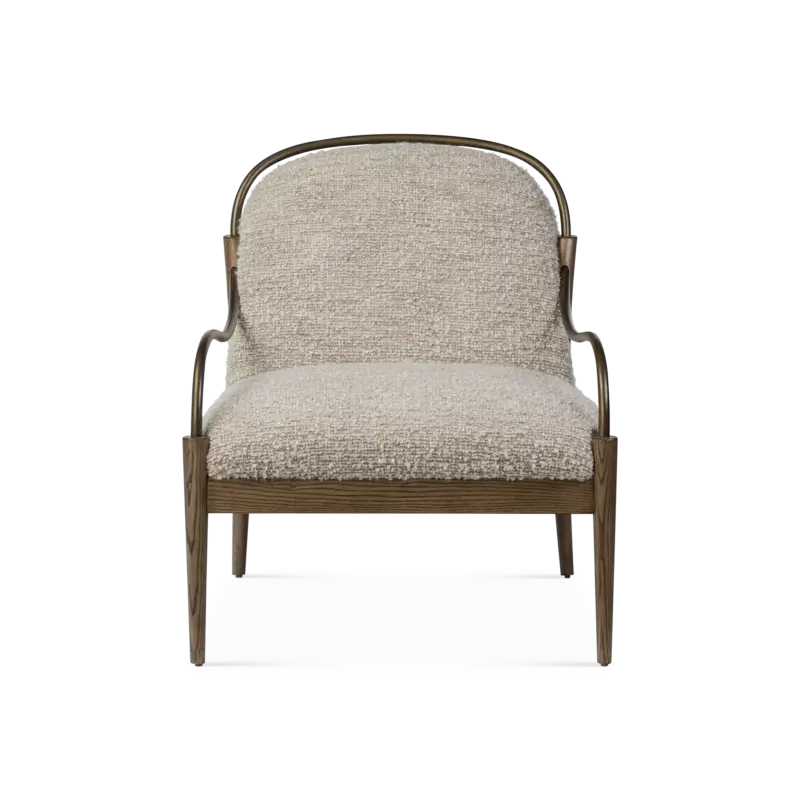Demi - Fauteuil en tissu bouclé par Four Hands Offre Spéciale