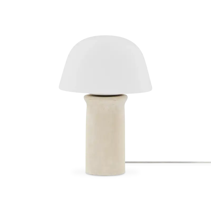 Milk – lampe de table avec dôme en verre Offre Du Jour