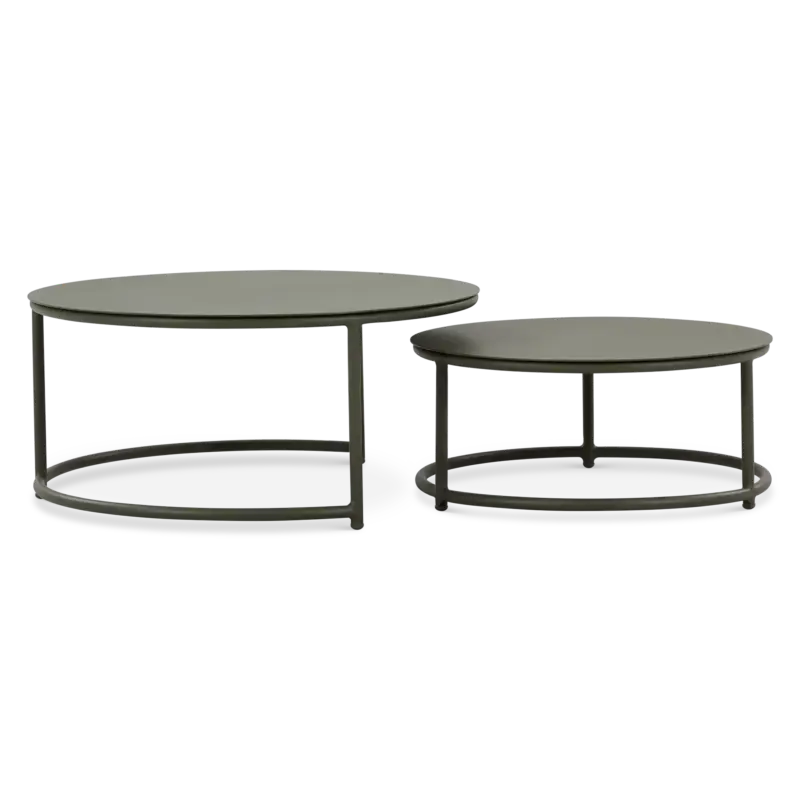 Dernier Modèle Vela – Ensemble de tables basses extérieur en aluminium