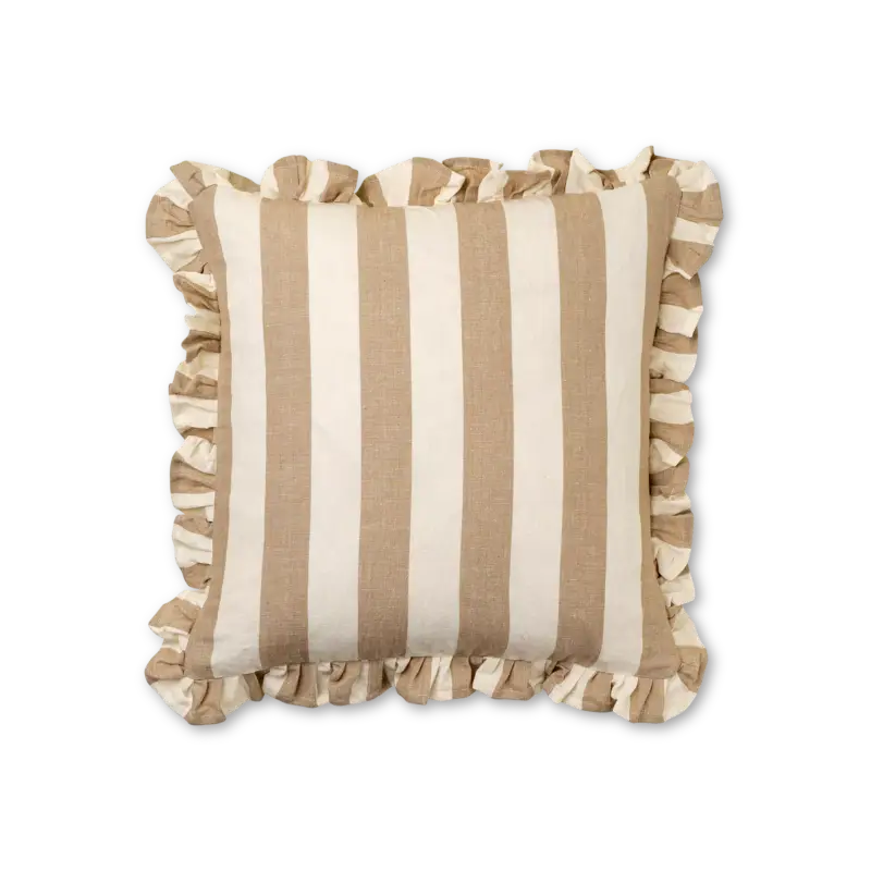 Ruffle – Coussin en lin/coton Certifié