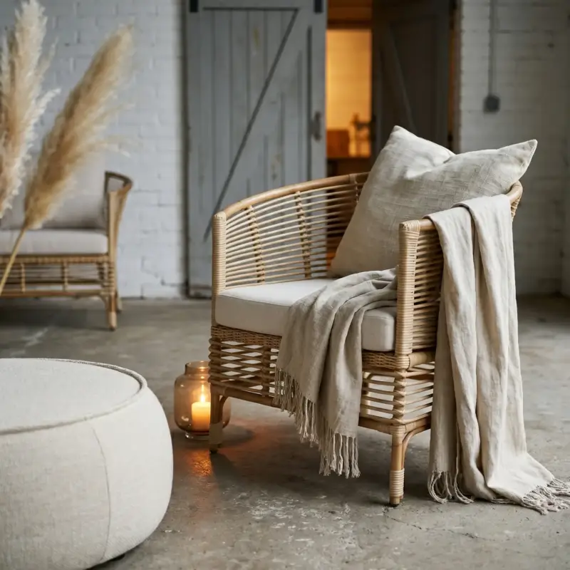 Marque Sun - Fauteuil extérieur en rotin