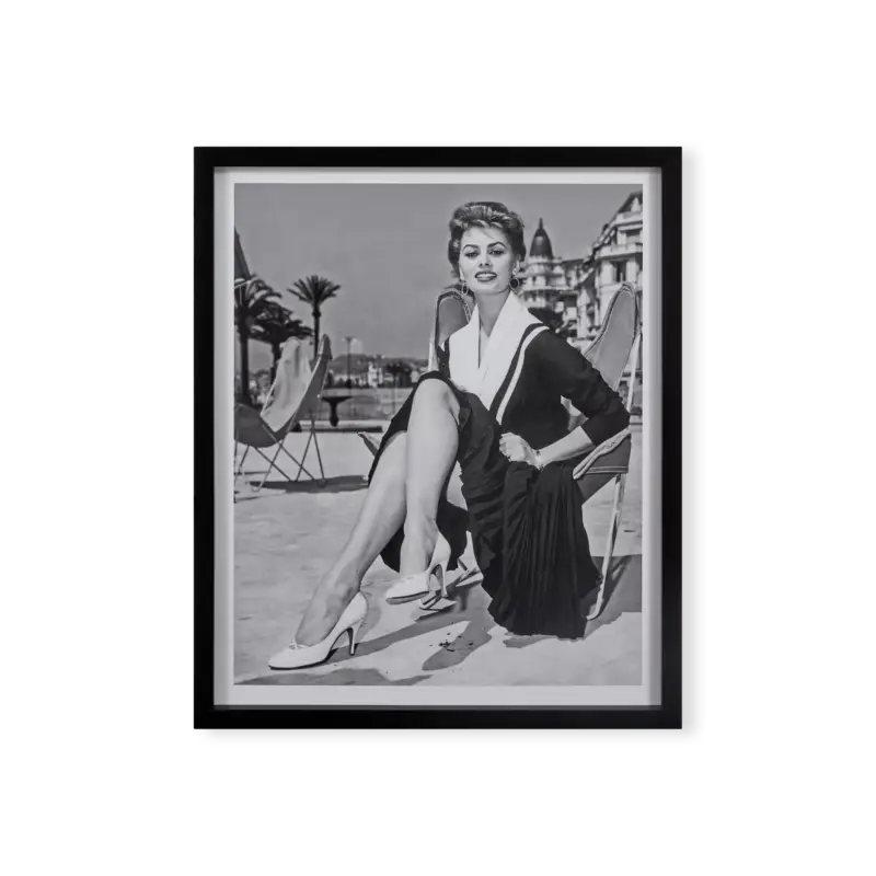 Sophia Loren à Cannes - Impression Certifié