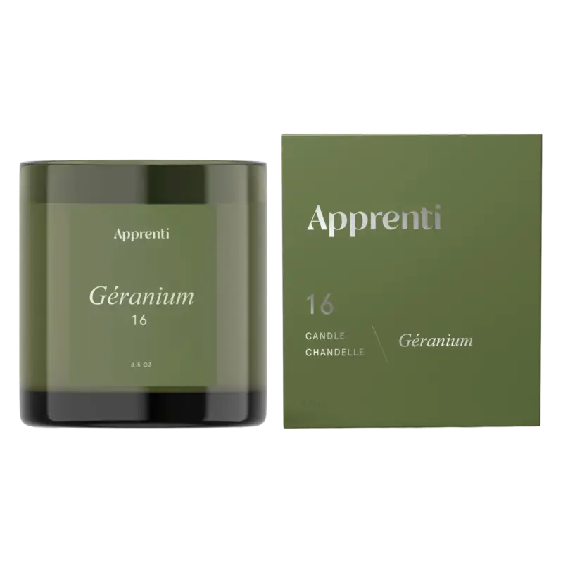 Géranium – Bougie Achat Immédiat