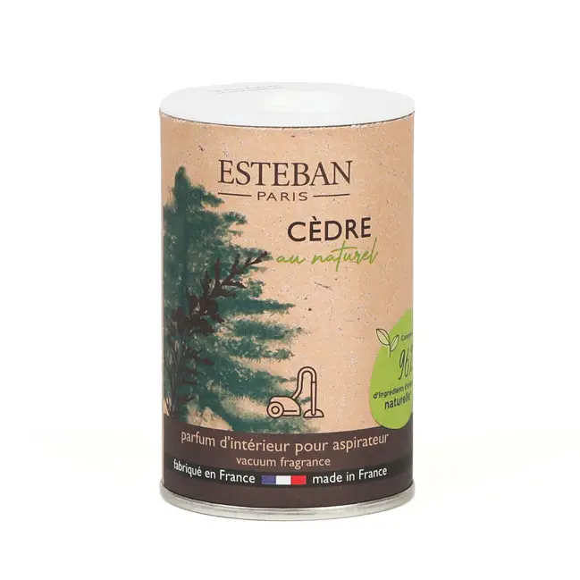 Poudre parfumée aspirateur Cèdre naturel Esteban Retour Gratuit