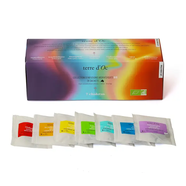 Coffret infusions ayurvédiques 7 chakras Offre Exclusive