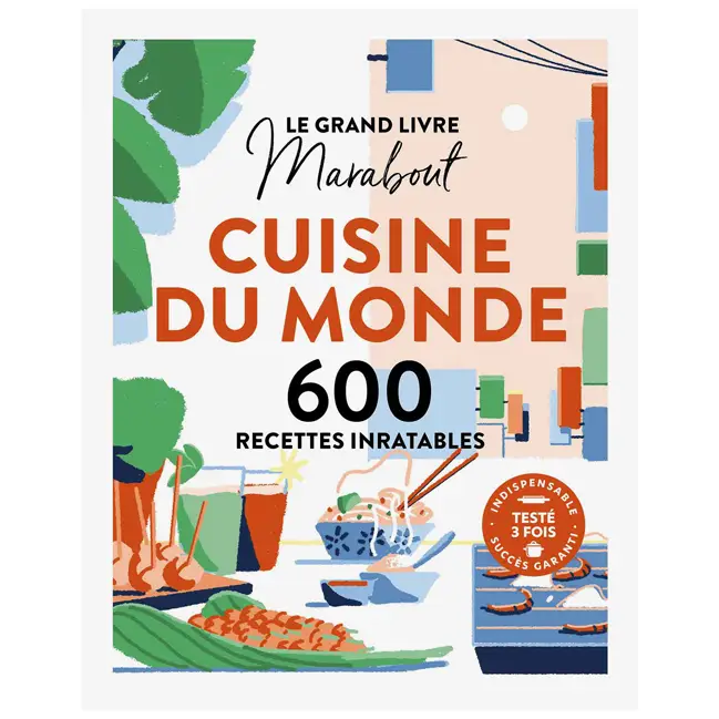 Grand Livre Marabout Cuisine du monde Haute Qualité