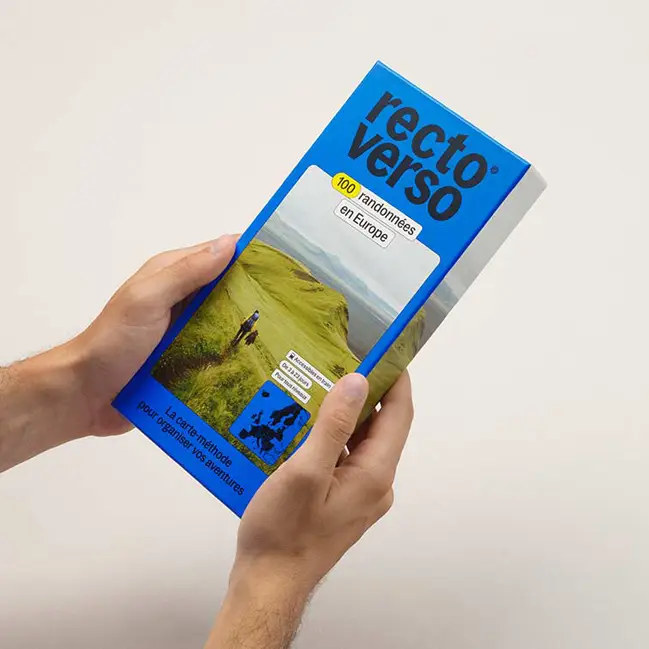 Recto Verso carte-méthode rando Europe Retour Gratuit