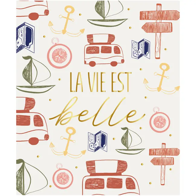 Vente Flash Carte La vie est belle
