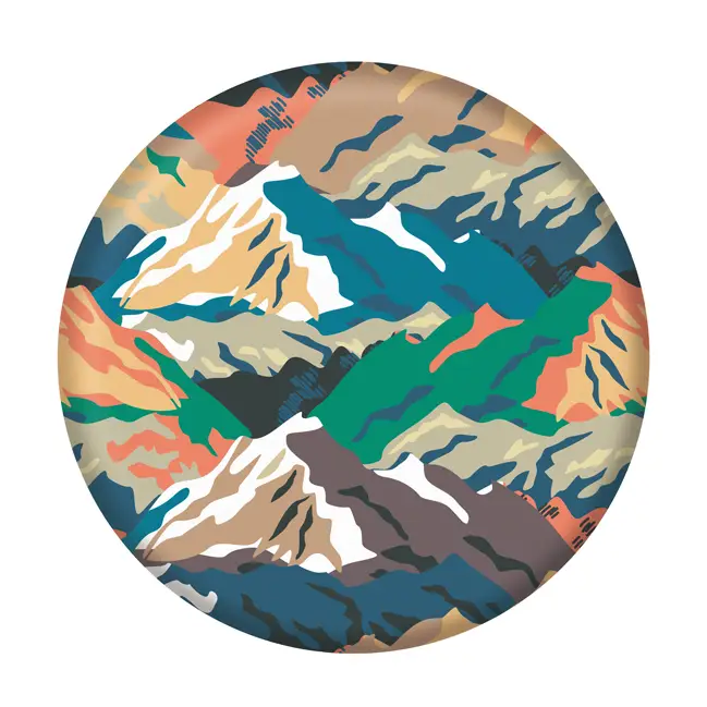 Freesbie souple en silicone Montagne Commande En Gros