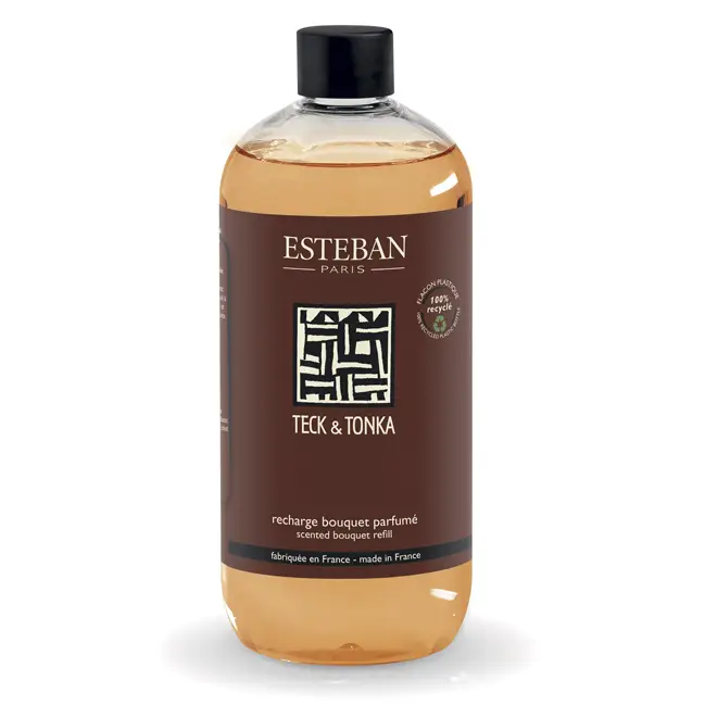 Recharge parfum Teck & Tonka 500 ml Esteban Dernier Modèle