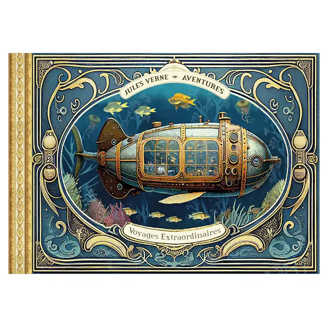Carnet de notes illustré Jules Verne Gwenaelle Trolez Produit De Marque