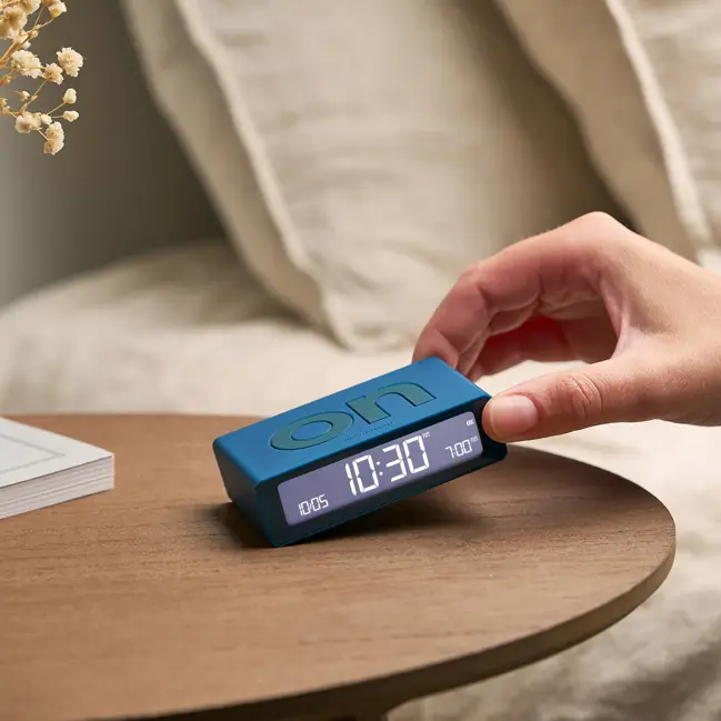 Nouvel Arrivage Réveil Flip Mini Lexon Bleu