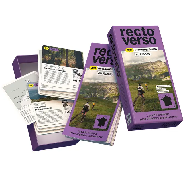 Commande En Gros Recto Verso carte-méthode France à vélo