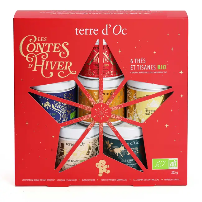 Haute Qualité Coffret 6 thés de Noël bio