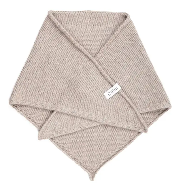 Sophie Scarf en laine recyclée mixte Beige Usine Directe