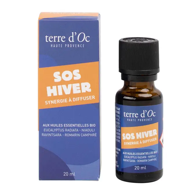 Synergie d'huiles essentielles SOS hiver 20 ml Terre d'Oc Jusqu'à Épuisement Des Stocks