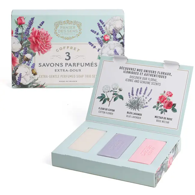 Coffret 3 savons parfumés Panier des Sens Meilleur Prix
