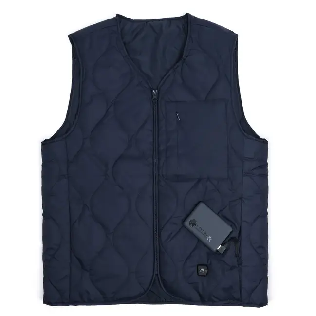 Offre Exclusive Doudoune chauffante textile recyclé 6000 mAh S