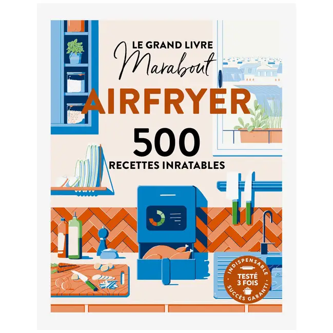 Produit De Marque Le Grand livre Marabout Spécial Airfryer 900 recettes
