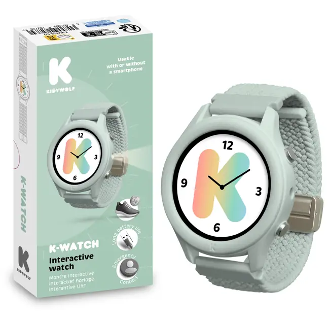 Pas Cher Montre connectée éducative pour enfants Kidywolf Vert