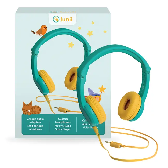 Casque audio compatible Ma Fabrique à histoires et FLAM Lunii Vert Satisfait Ou Remboursé