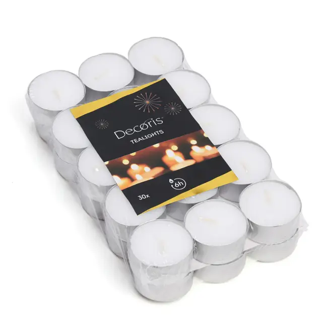 30 bougies chauffe-plat en paraffine 6 heures de combustion Prix Réduit