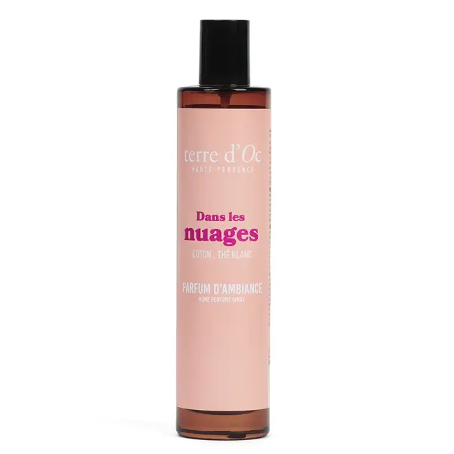 Dans les nuages vaporisateur de parfum coton et thé blanc 100 ml terre d'Oc Réduction