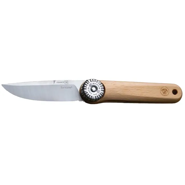 Achetez Aujourd&rsquo;hui Couteau Suricate lame acier inoxydable et manche en bois de hêtre TB 1648