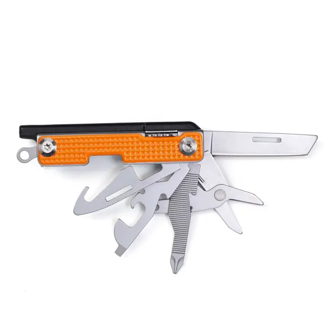 Offre Limitée Couteau multifonction de poche en acier inoxydable Orange