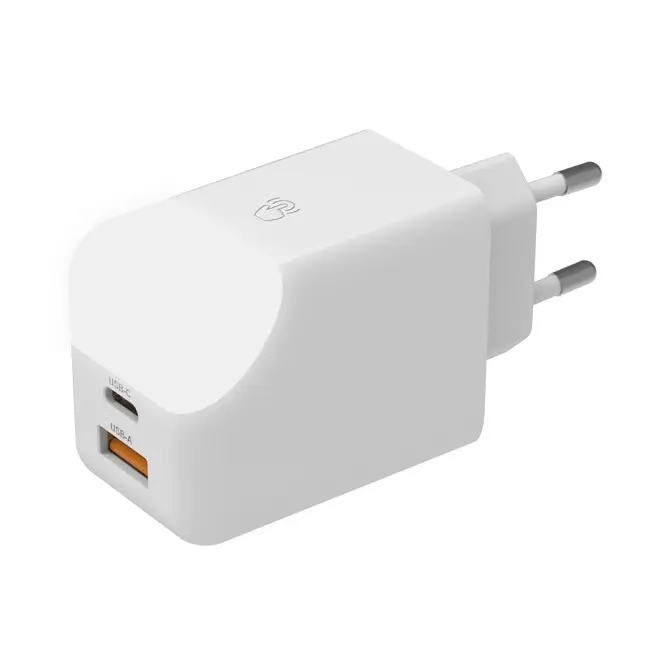 Adaptateur secteur Ice-GaN 65W charge rapide Blanc Satisfait Ou Remboursé