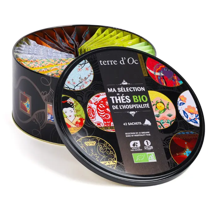 Soldes Coffret 42 infusettes Ma sélection thés de l'hospitalité bio terre d'Oc