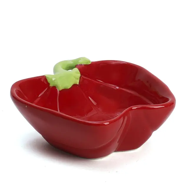 Populaire Coupelle artisanale poivron en dolomite Rouge