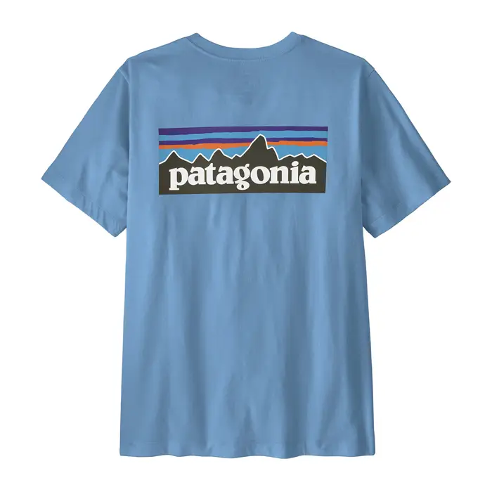 T-shirt homme logo Responsibili-Tee® coton et polyester recyclé bleu Patagonia XL Super Prix