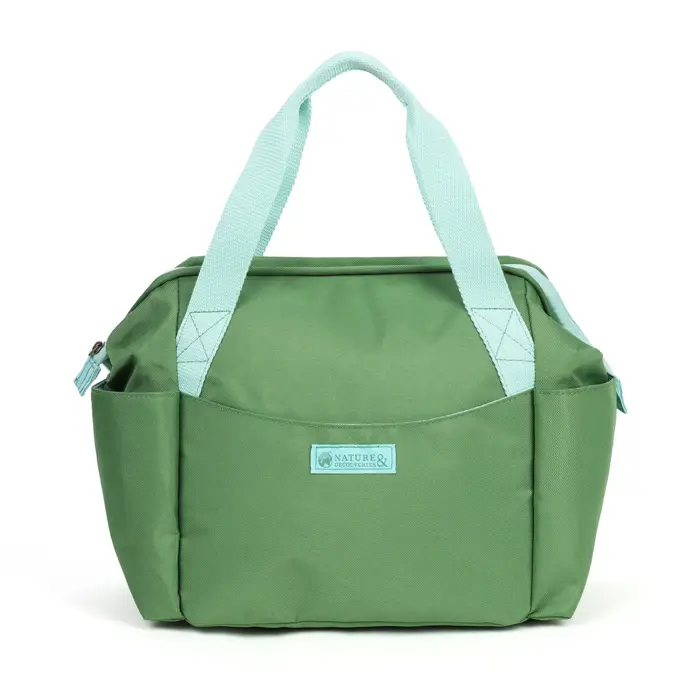Lunch bag isotherme à doublure étanche vert 7L Paiement Sécurisé