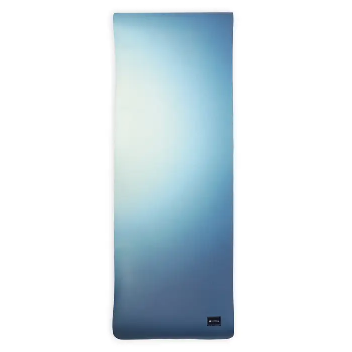 Offre Du Jour Tapis de yoga antidérapant 5 mm pour pilates étirements relaxation et fitness Bleu