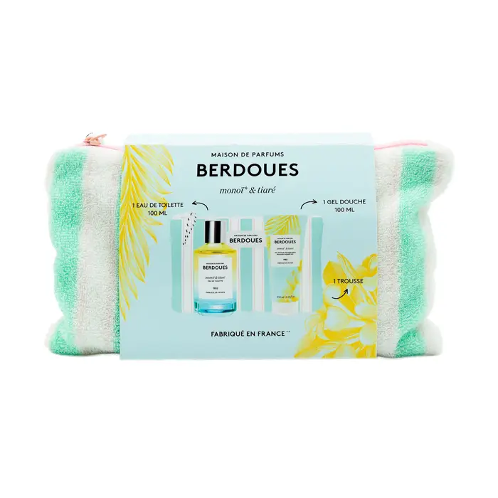 Seulement Aujourd'hui Trousse eau de toilette et gel douche monoï & tiaré Berdoues