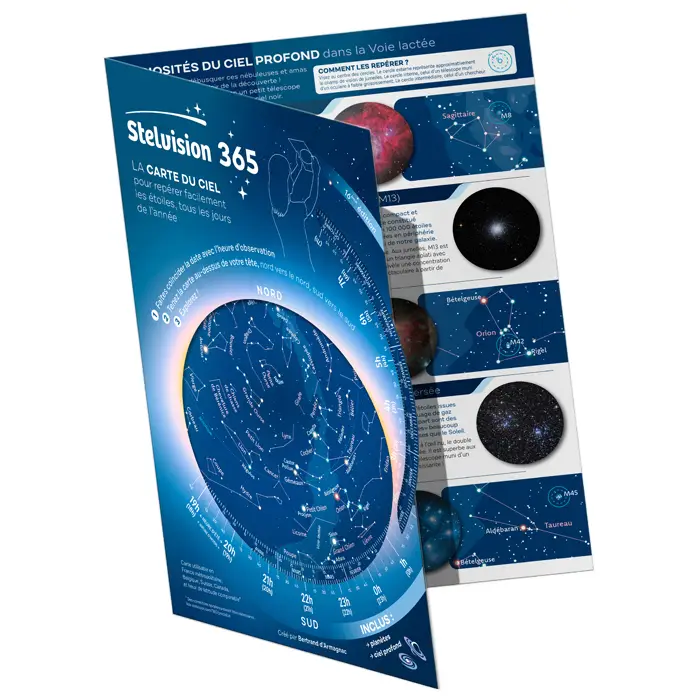 Nouvelle Collection La carte du ciel Stelvision 365 pour repérer les étoiles toute l'année