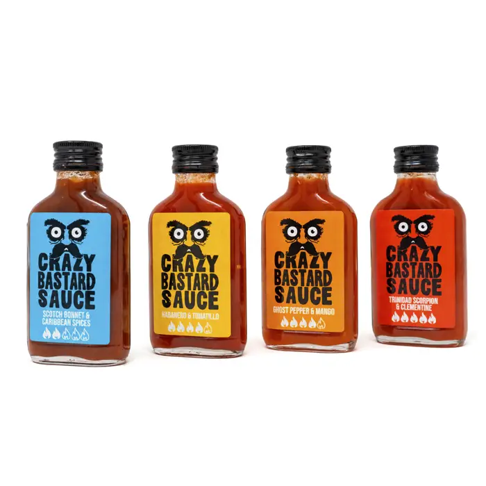 4 sauces piquantes Crazy Bastard Prix Cassé
