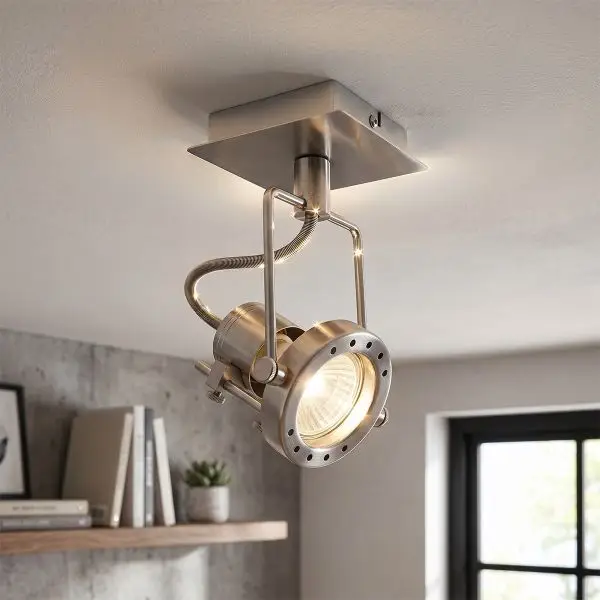 Applique Murale Orientable GU10 BROOK Gris Industriel Achetez Aujourd'hui
