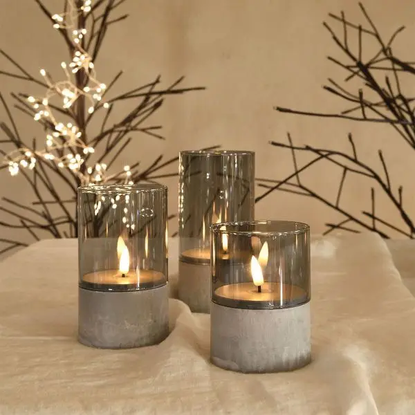 Must-Have Lot de 3 bougiesBlanc chaud Intérieur