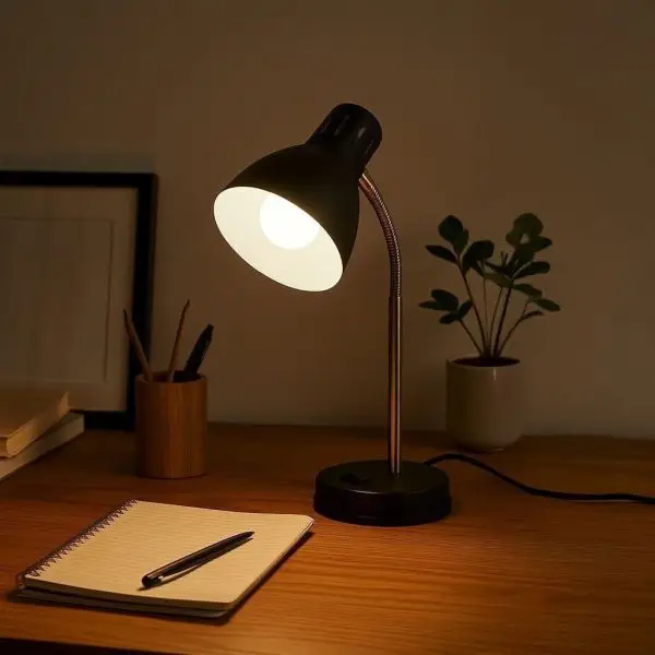Quantité Limitée Lampe de bureau E14 BARNEY avec 1m50 de câble et prise