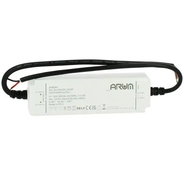 Nouveauté Transformateur LED IP67 SELV 100W 220V 12V/DC 8,3A Etanche
