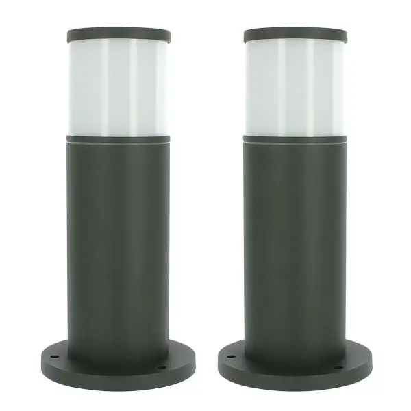 Lot 2 Bornes extérieures anthracite VERACRUZ hauteur 35cm Soldes