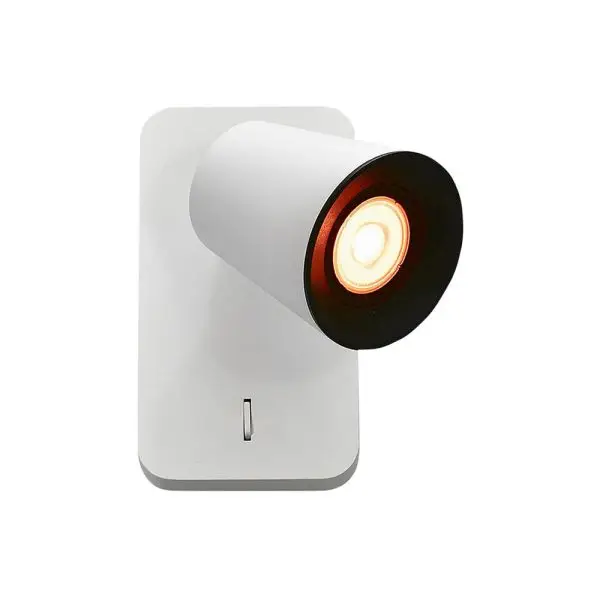 Nouvelle Collection Applique Murale Blanche ELLI GU10 avec interupteur