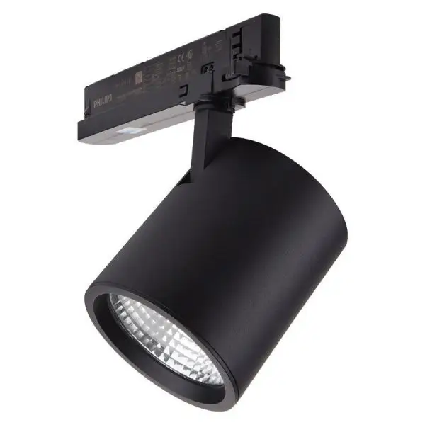 Spot pour rail 3 Allumages 42W Tracklight X-TRACK 45° 4000LM Noir Prix Cassé