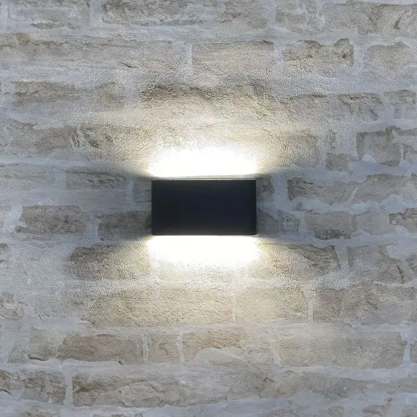 Applique murale Double Faisceaux LED Extérieur ACAPULCO 2x6W IP65 Certifié