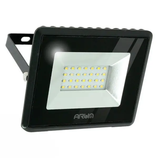Projecteur LED ATRIA 20W Noir IP65 Extérieur Paiement Sécurisé